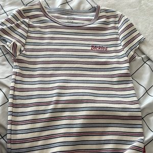 Dickies brand new stripe top. Ruffle sleeve